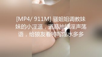 [MP4/ 911M] 骚姐姐调教妹妹的小淫逼，道具抽插淫声荡语，给狼友看特写淫水多多