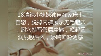 18清纯小妹妹独自在家床上自慰，脱掉内裤展示无毛肥穴，掰穴特写假屌摩擦，翘起圆润屁股后入，娇喘呻吟诱惑